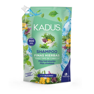 Shampoo Kadus Finas Hierbas Doypack 900 Ml